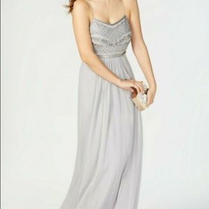 NWT Adrianna Papell Beaded Chiffon Gown